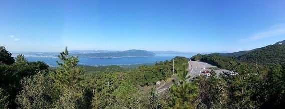 view from Sakurajima across to Kagoshima